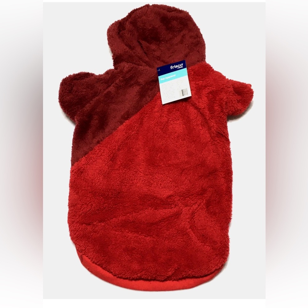 Frisco Pet Apparel XL Dog Burgundy Red Fleece Pullover Hoodie